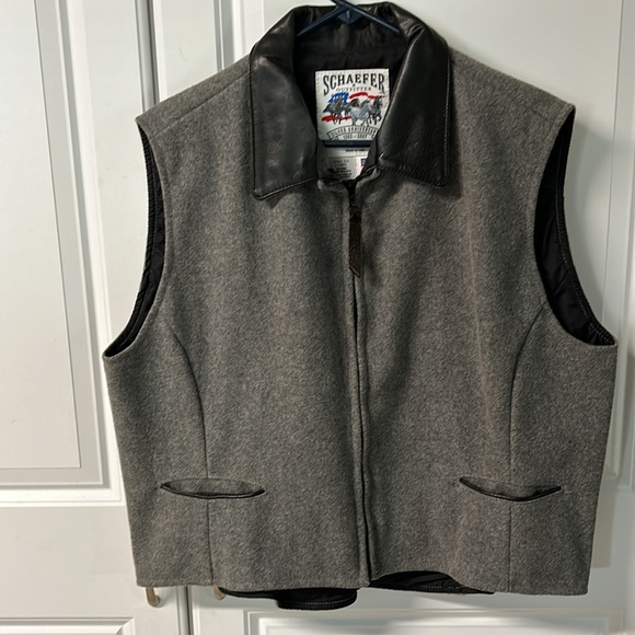 COPY - SCHAEFER 4 ladies wool vest’s ,Black,Red& Grey. 3 for $225./$75ea - Picture 3 of 16